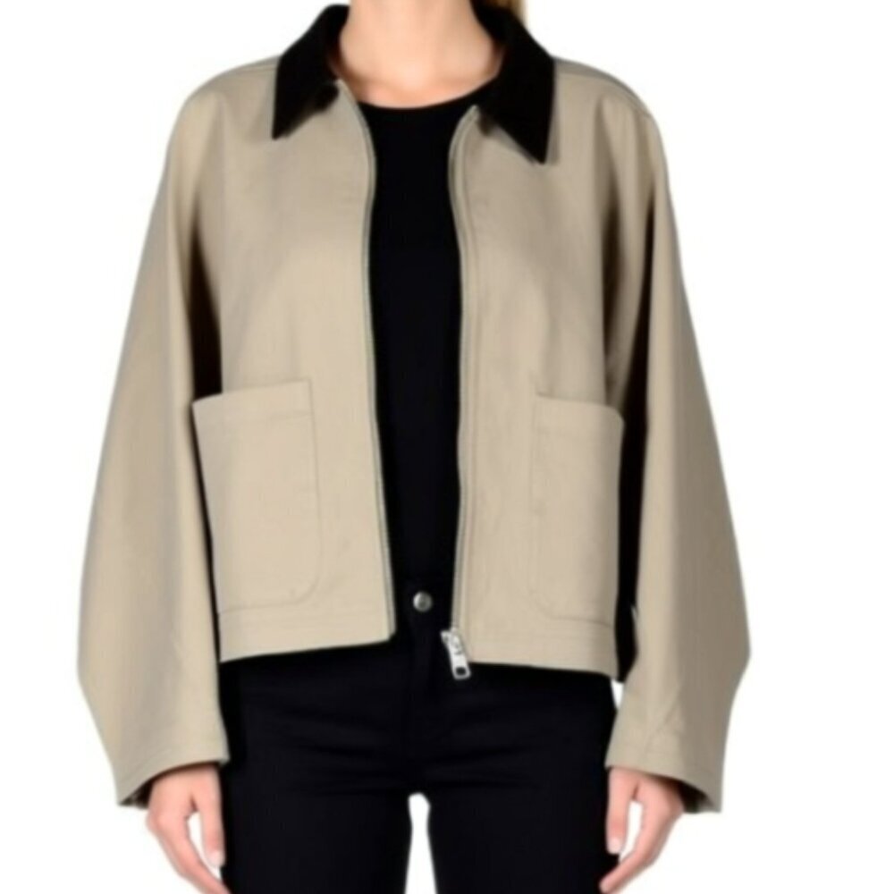(Z2) Lucky Brand Size XL Short Utility Jacket, Tan NWT!